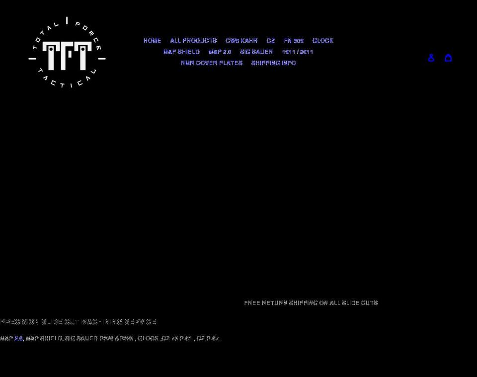 totalforcetactical.com shopify website screenshot