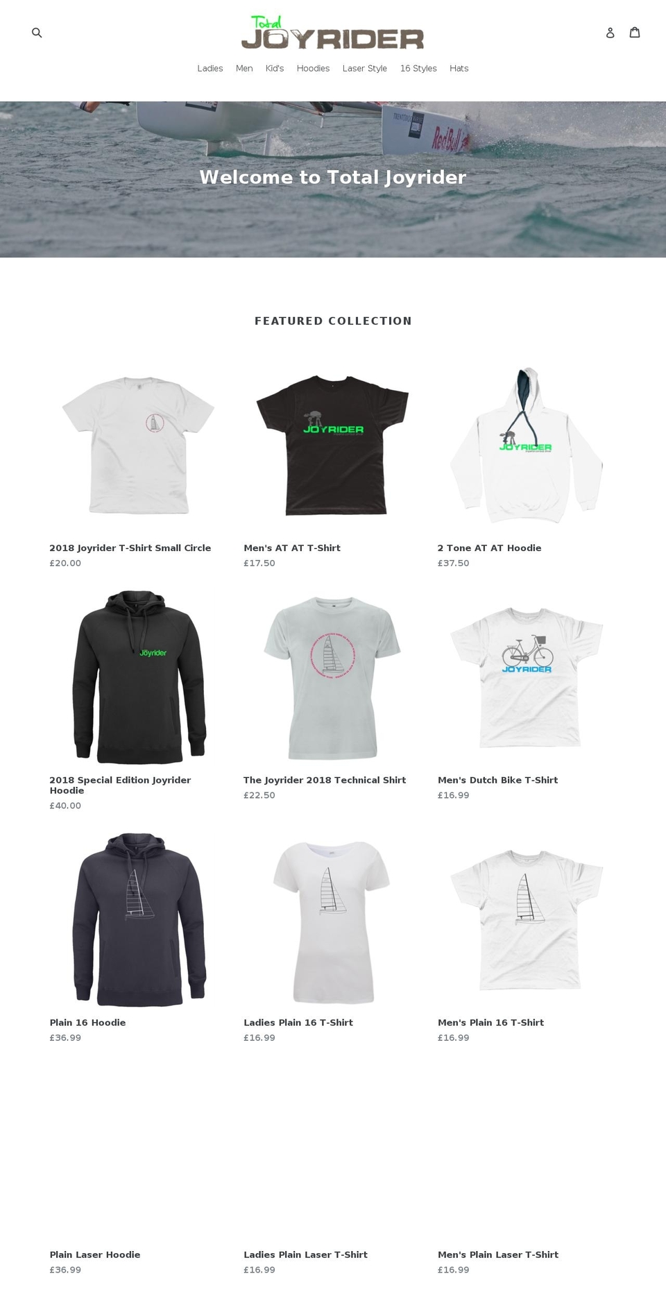 totaljoyrider.com — Shopify storefront screenshot