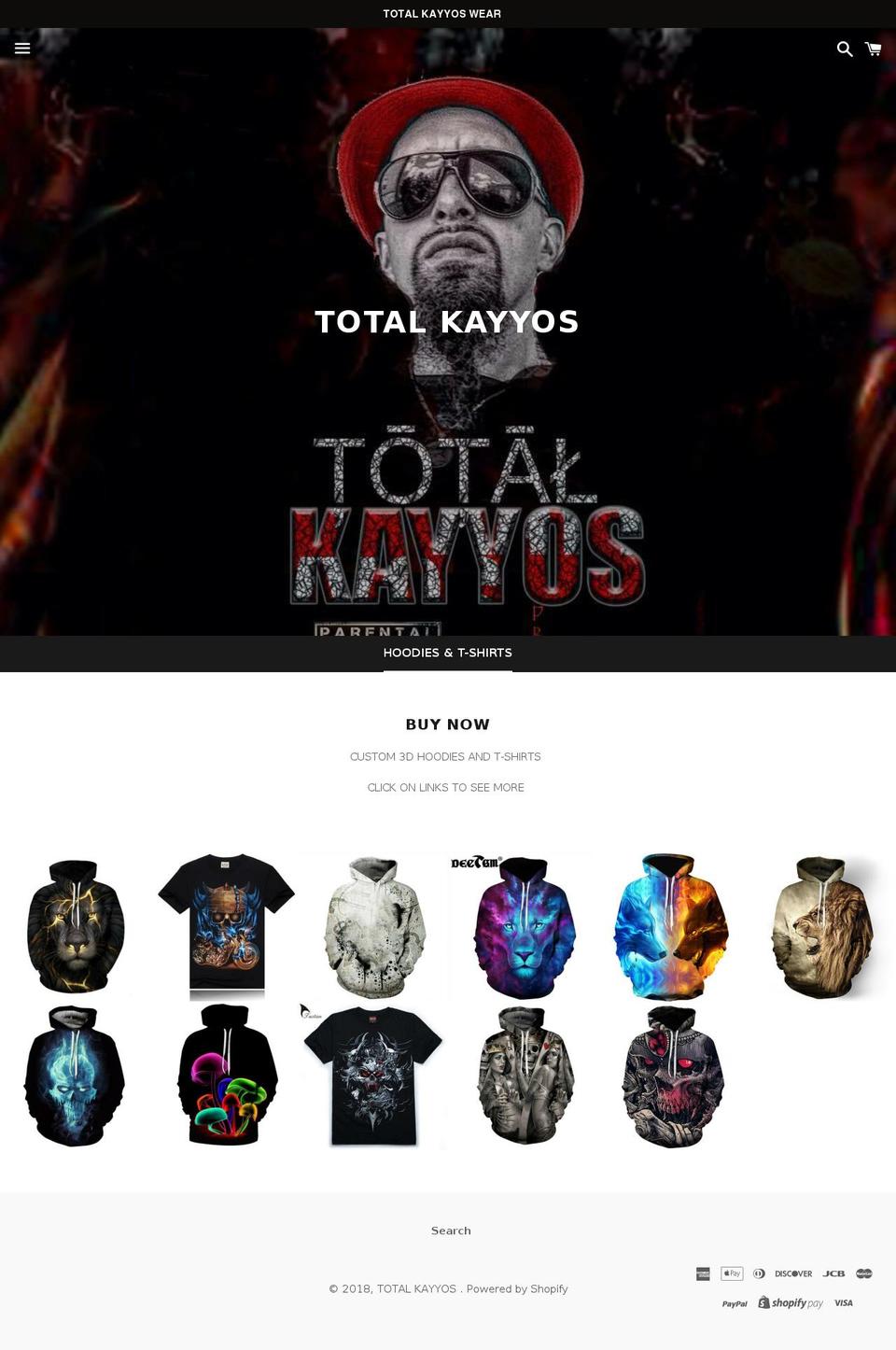 totalkayyos.com — Shopify storefront screenshot