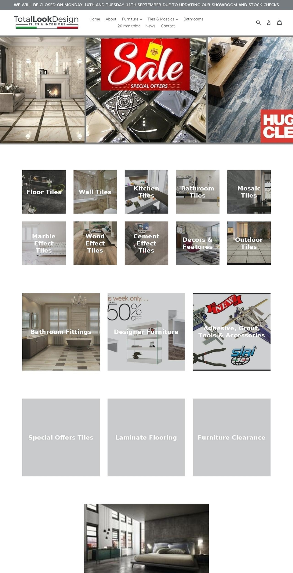 totallookdesign.com shopify website screenshot