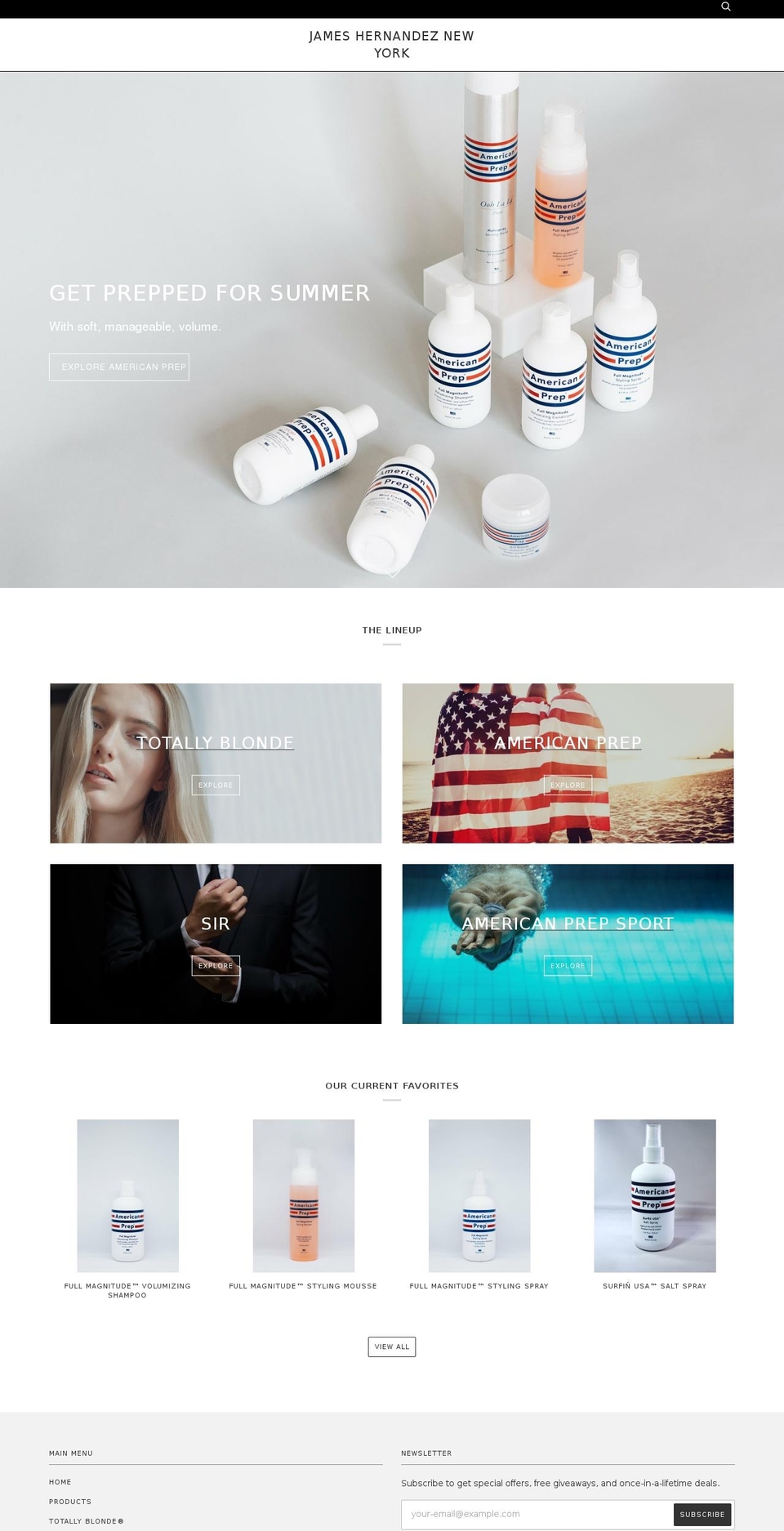 totallyblondebeauty.com — Shopify storefront screenshot
