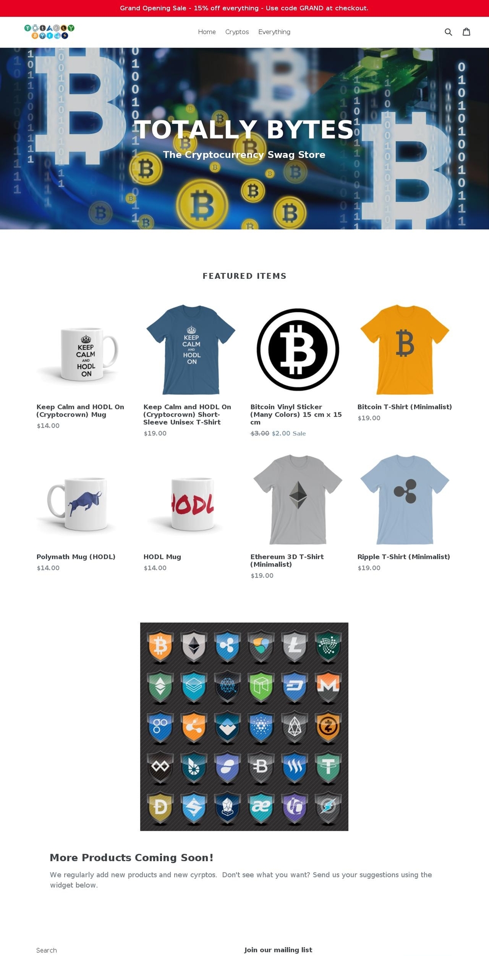 totallybytes.com — Shopify storefront screenshot