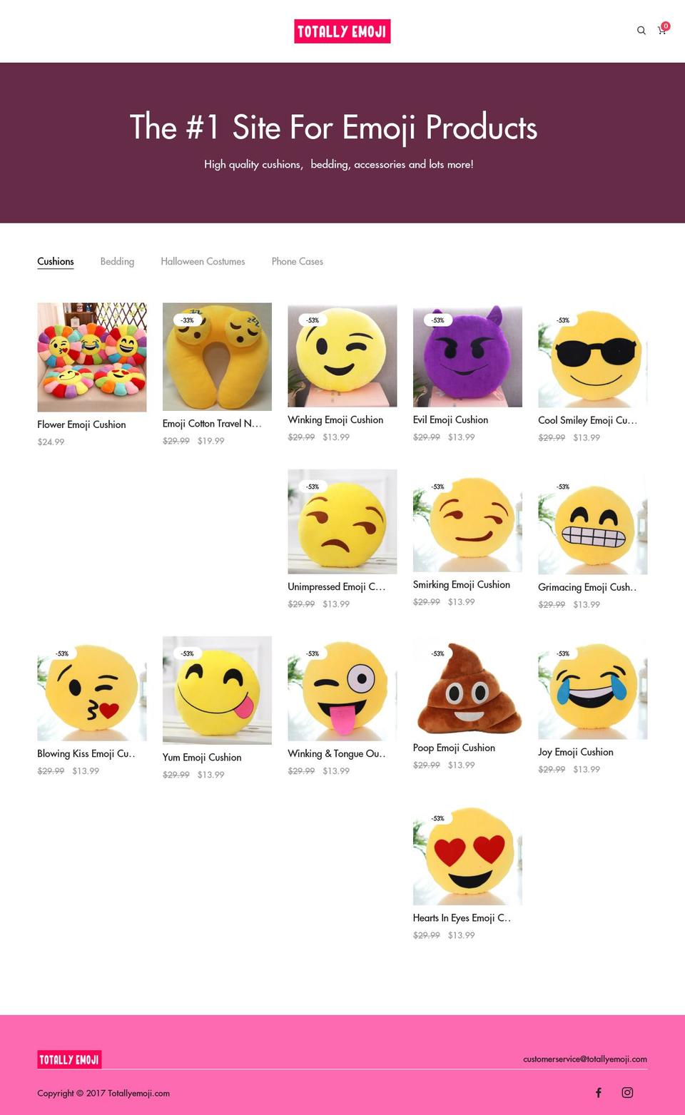 totallyemoji.com shopify website screenshot