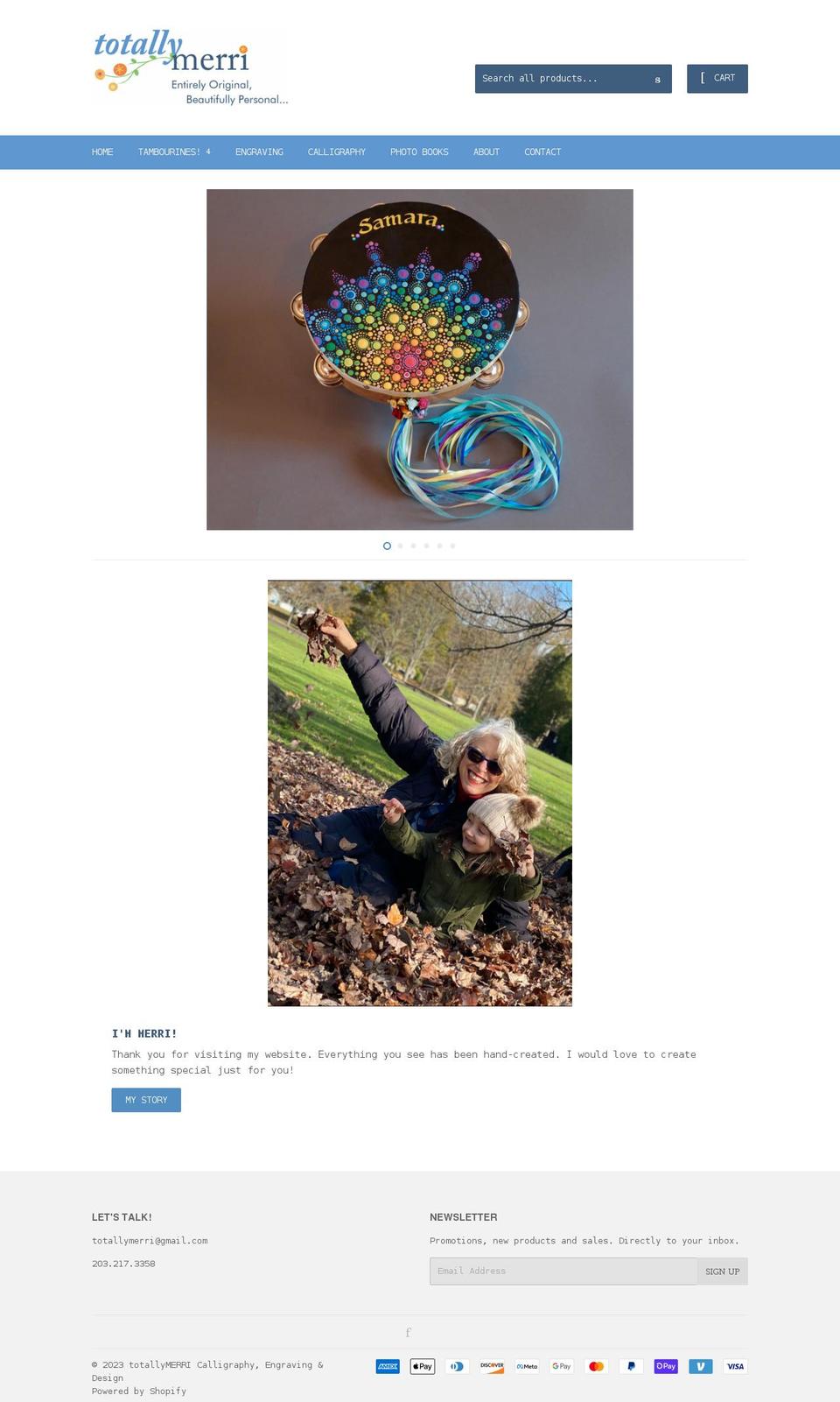 totallymerri.com shopify website screenshot