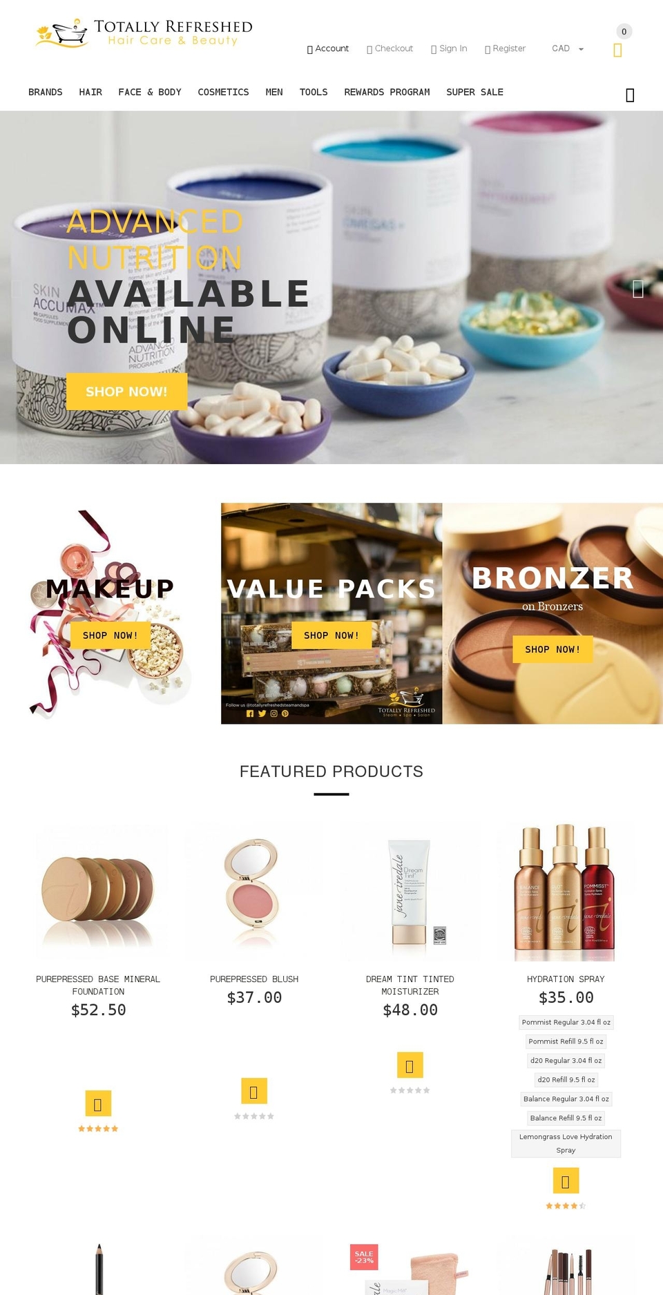 yourstore-v2-1-6 Shopify theme site example totallyrefreshedshop.com