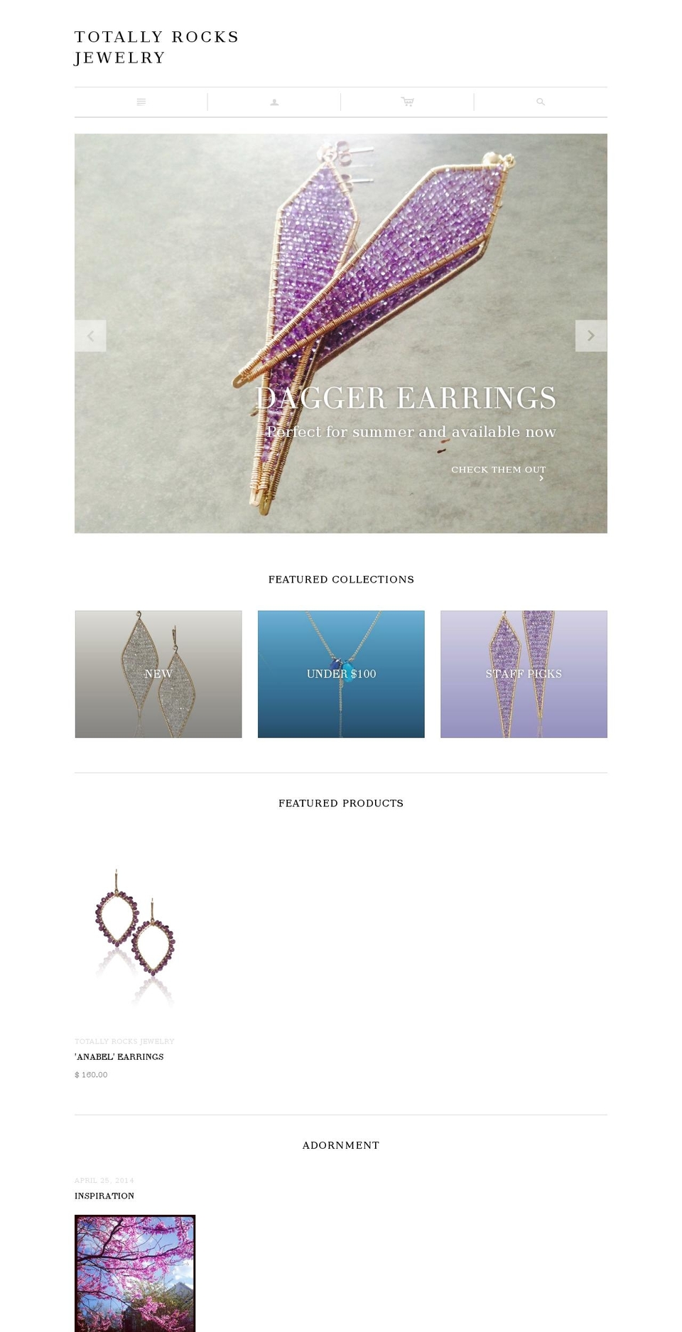 totallyrocksjewelry.com shopify website screenshot