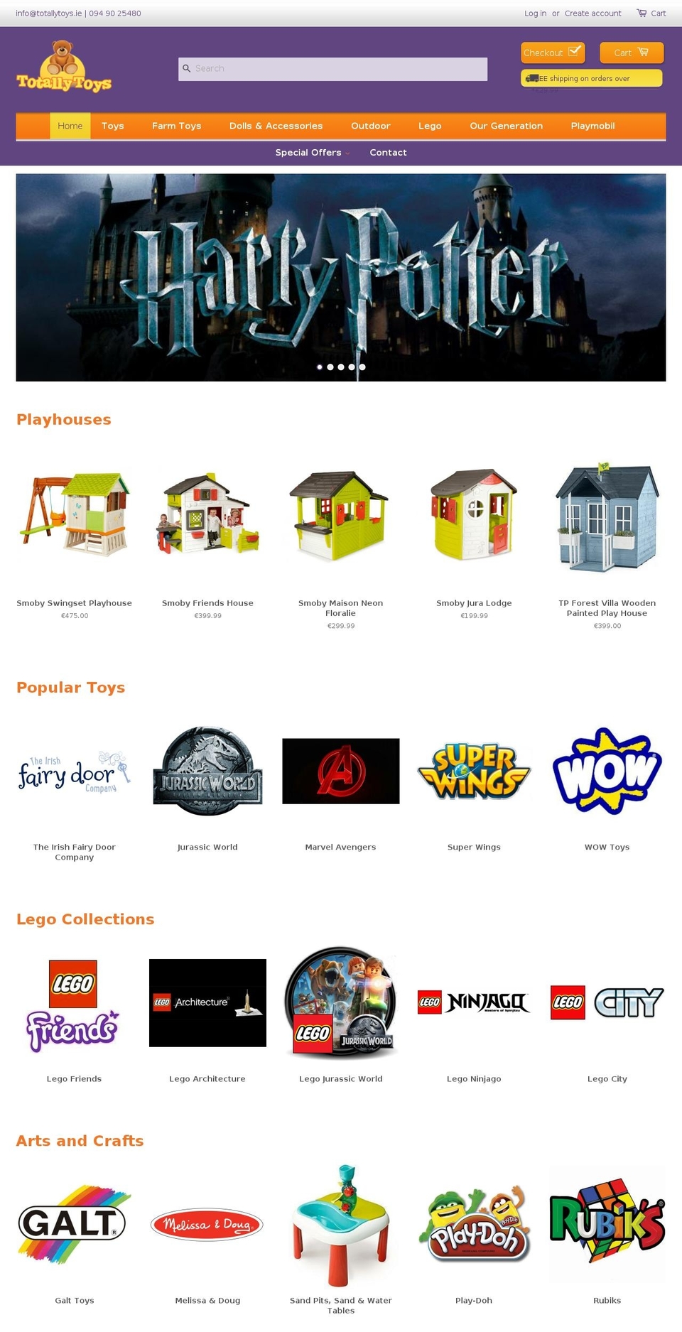 totallytoys.ie shopify website screenshot