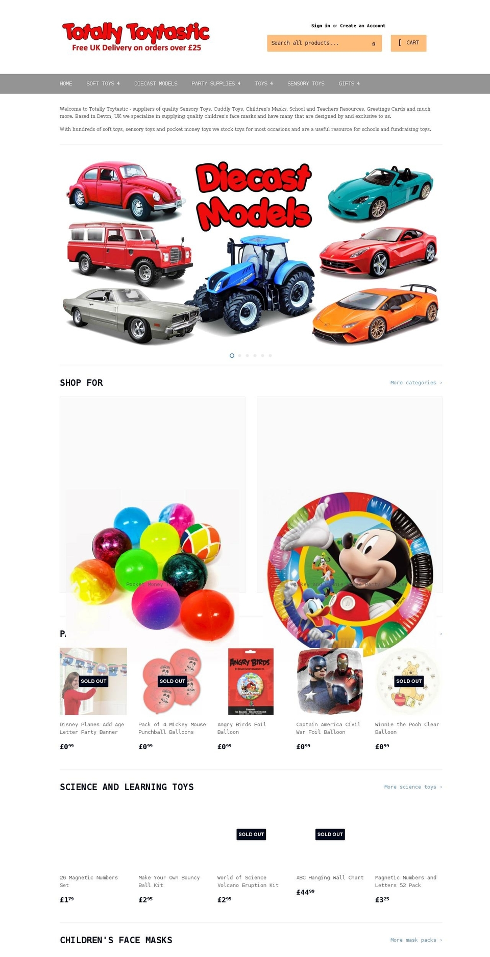 totallytoytastic.com shopify website screenshot