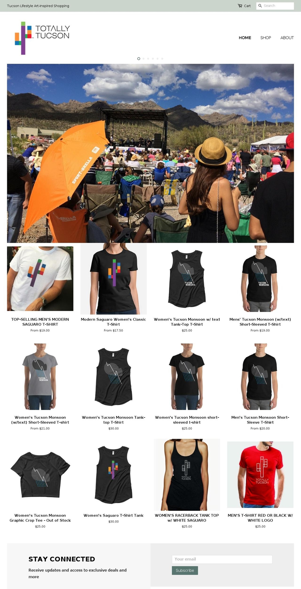 totallytucsonaz.com shopify website screenshot