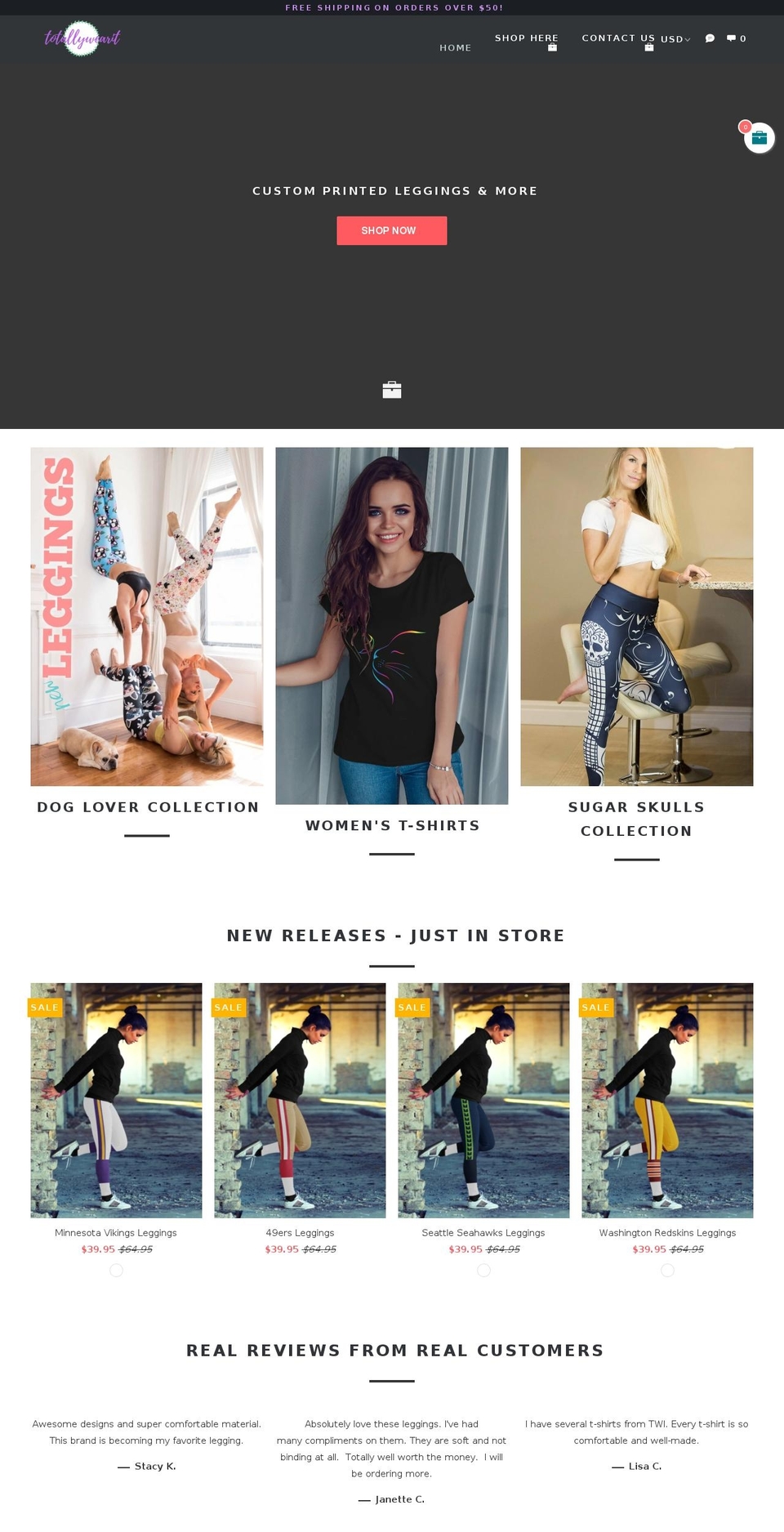 totallywearit.com shopify website screenshot