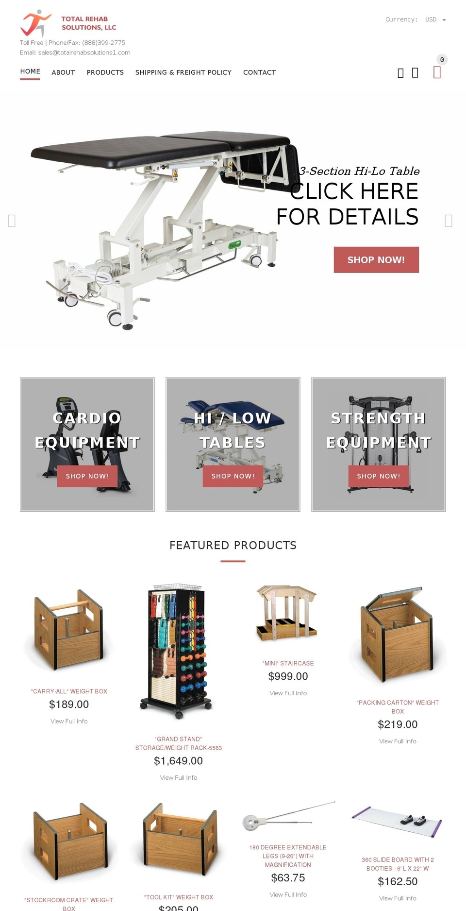 TRS Shopify theme site example totalrehabsolutions1.com