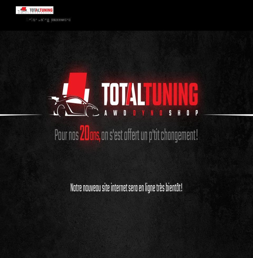 totaltuning.ca shopify website screenshot