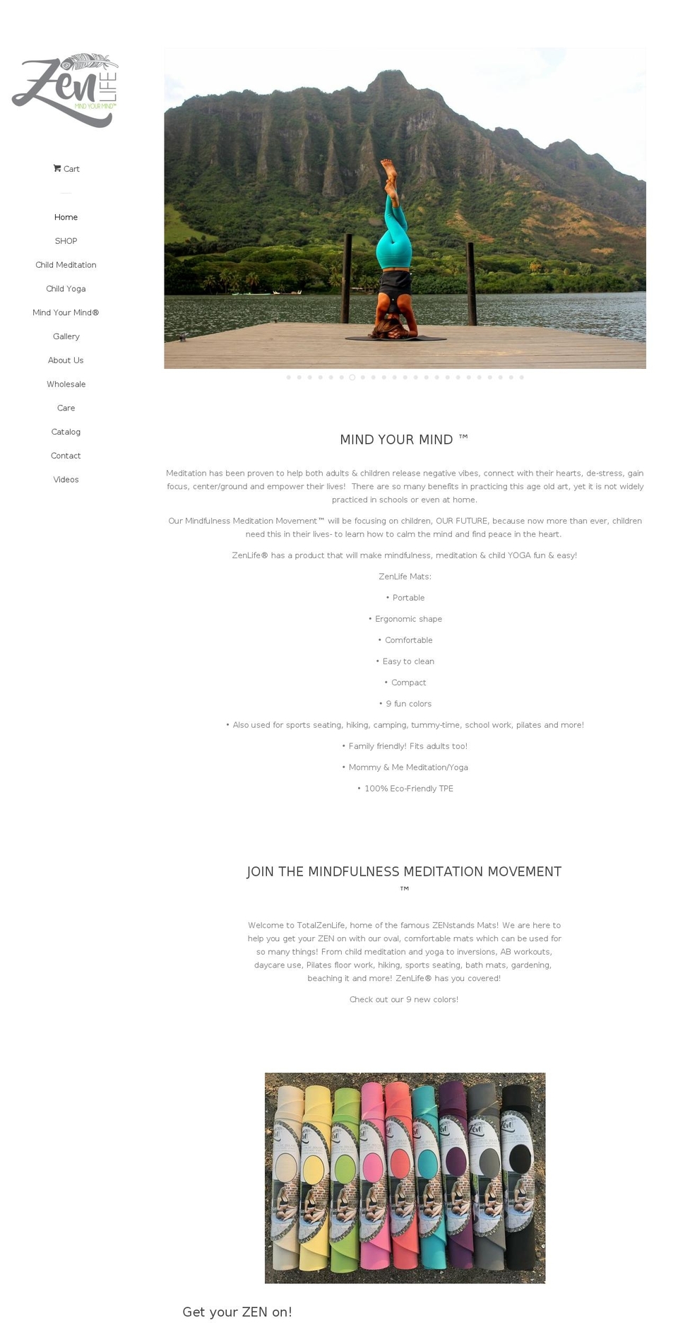 totalzenlife.com shopify website screenshot
