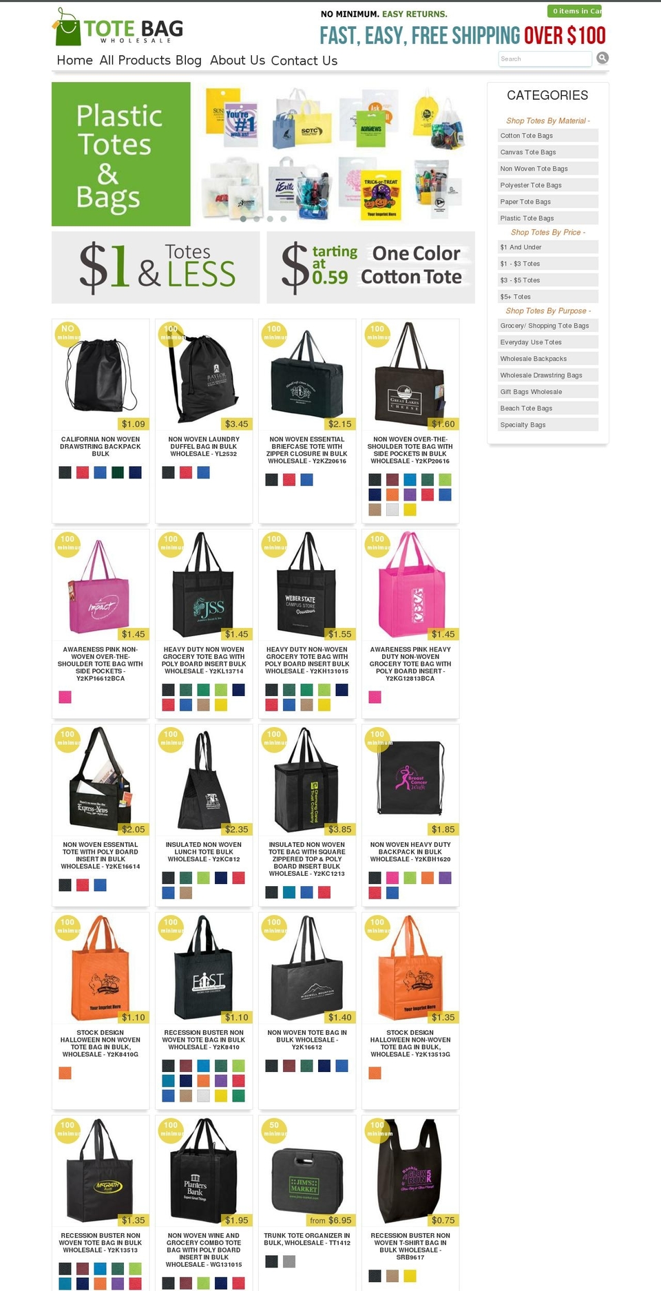totebagmart.com — Shopify storefront screenshot
