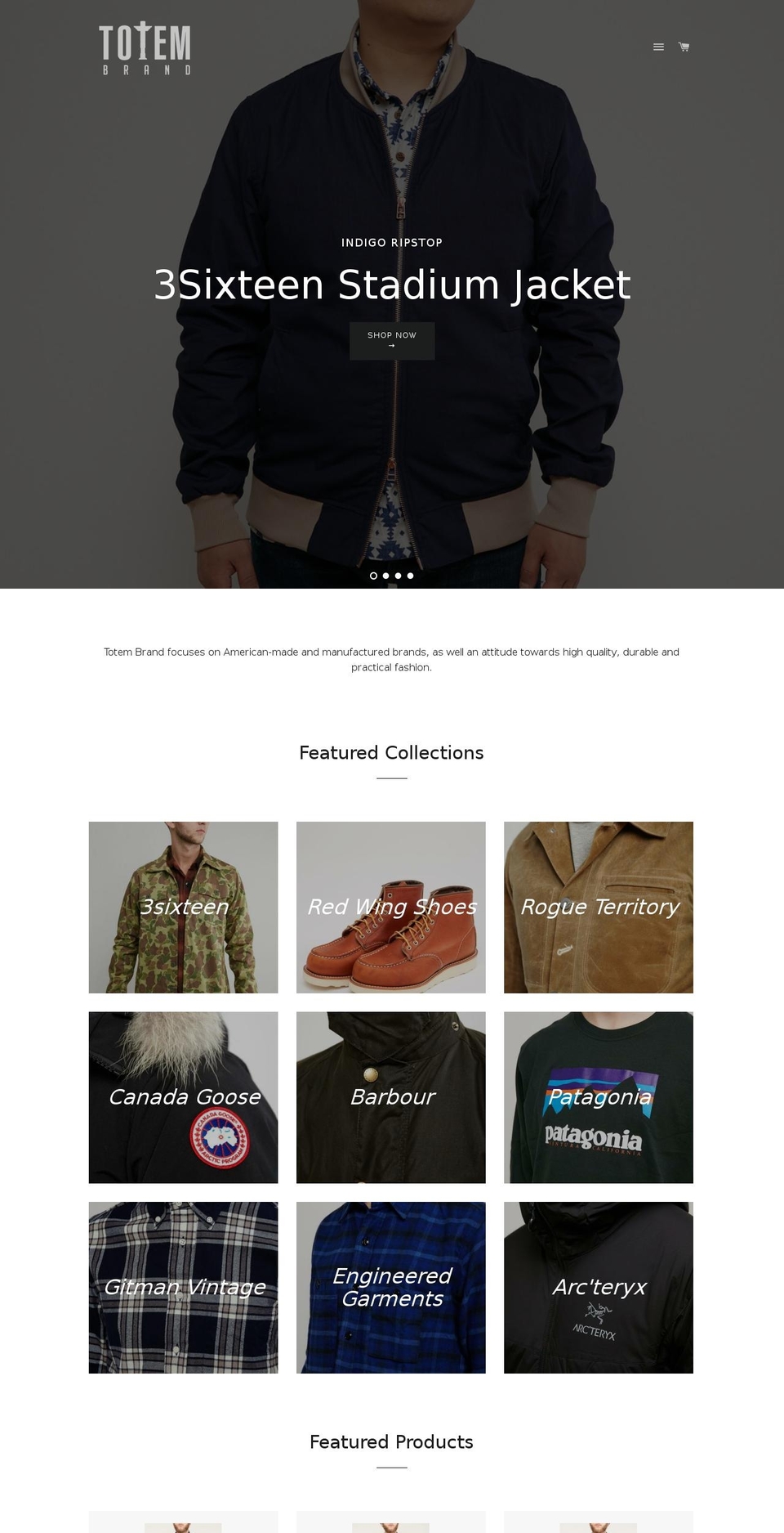 totembrandco.com shopify website screenshot