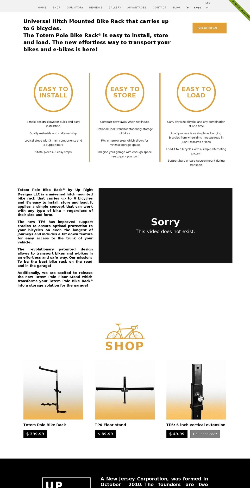 totemcarrier.com shopify website screenshot