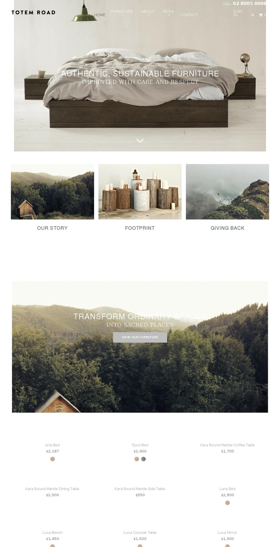 totemhome.net shopify website screenshot