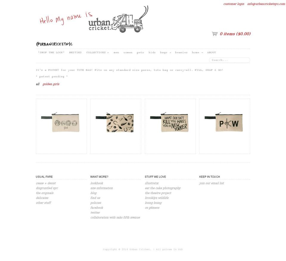 totepocket.com — Shopify storefront screenshot