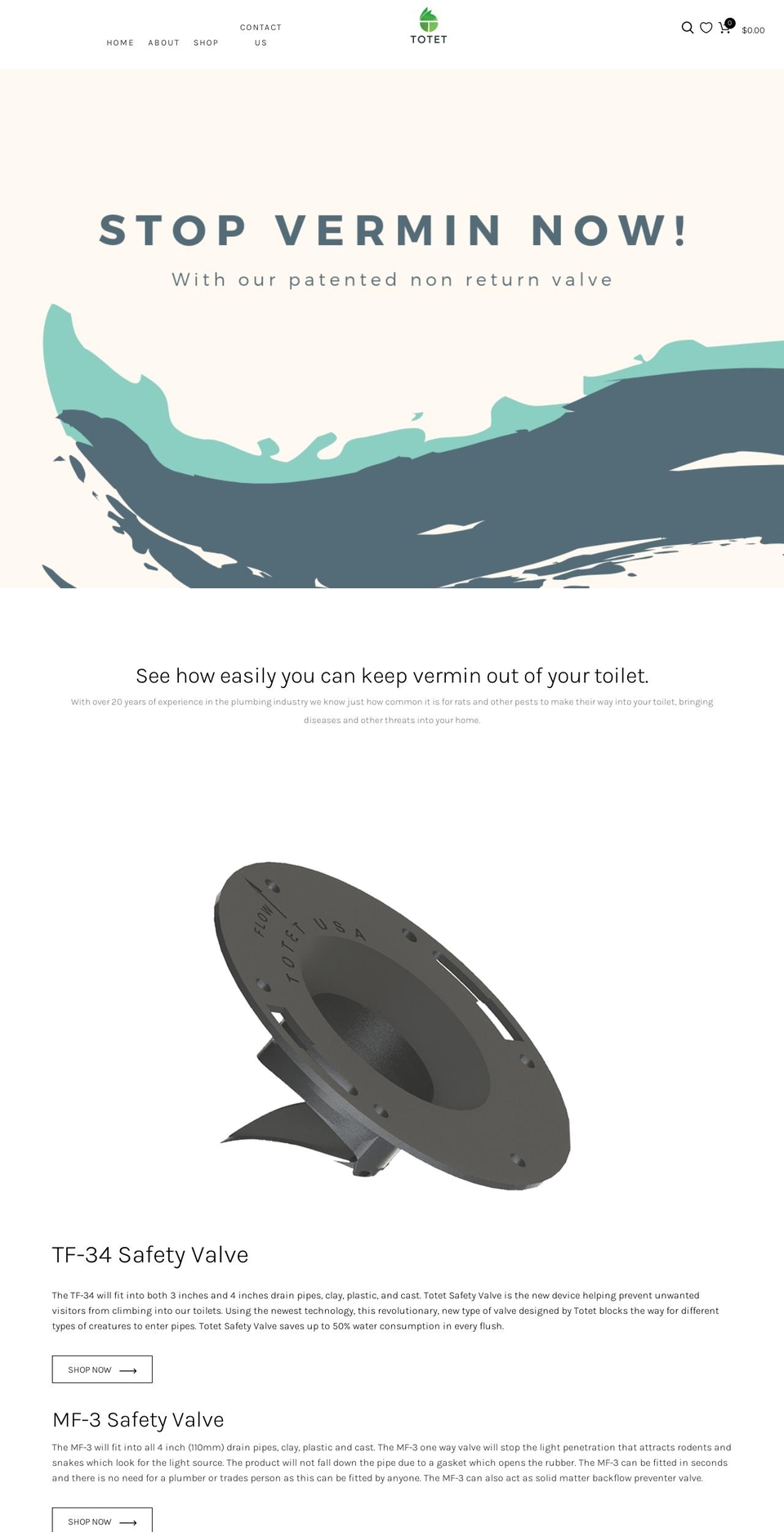 totet.com shopify website screenshot