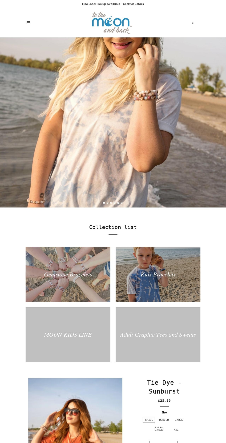 tothemoonandbackca.com — Shopify storefront screenshot