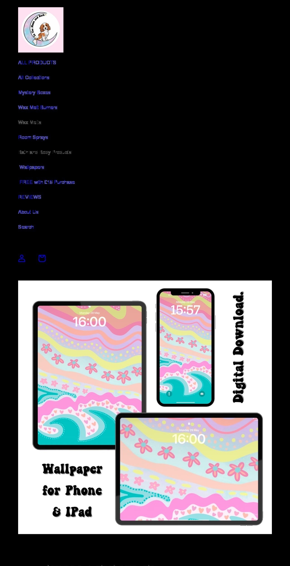 tothemoonandbackshop.co.uk shopify website screenshot