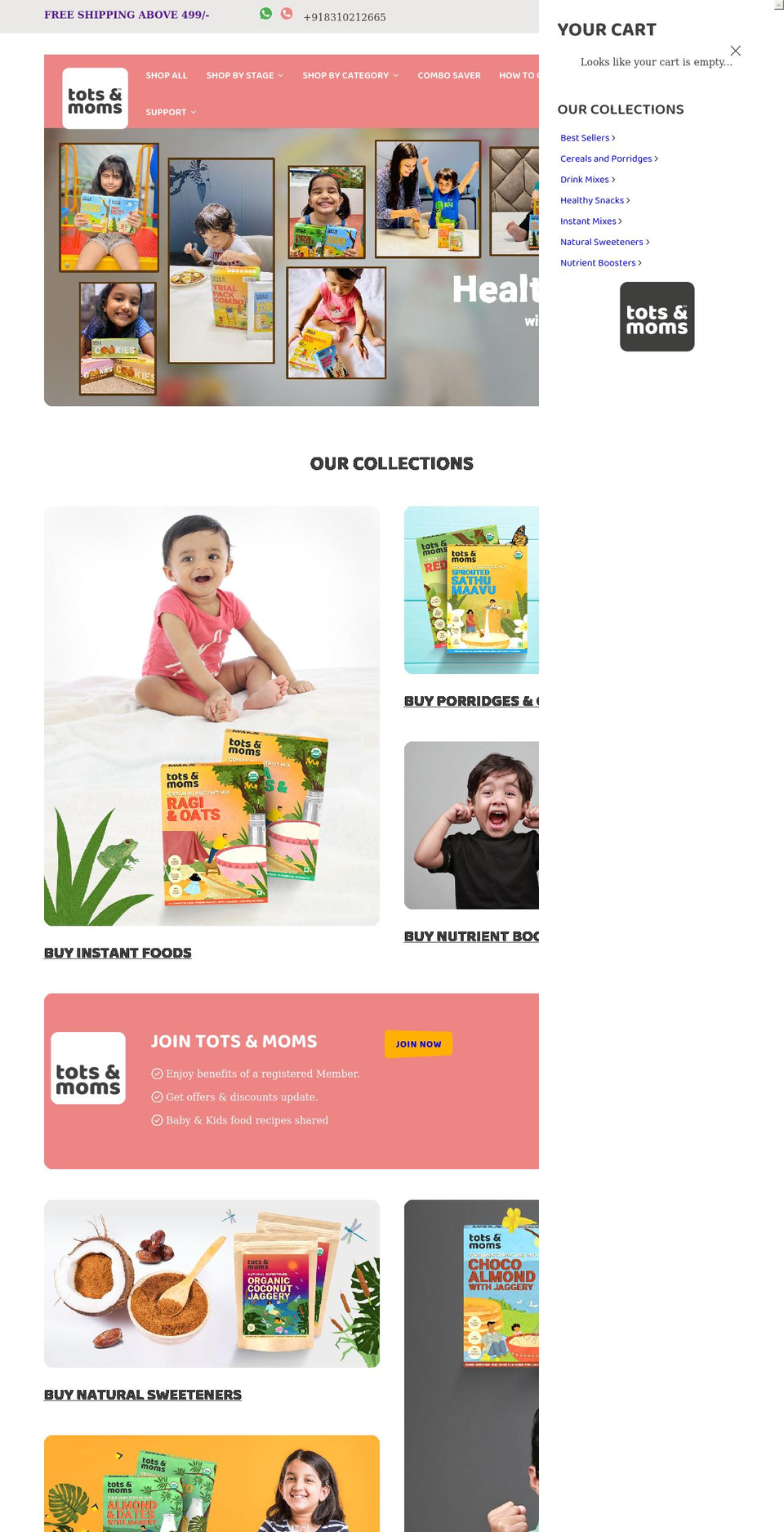 JGW Backup - Shopify theme site example totsandmoms.com