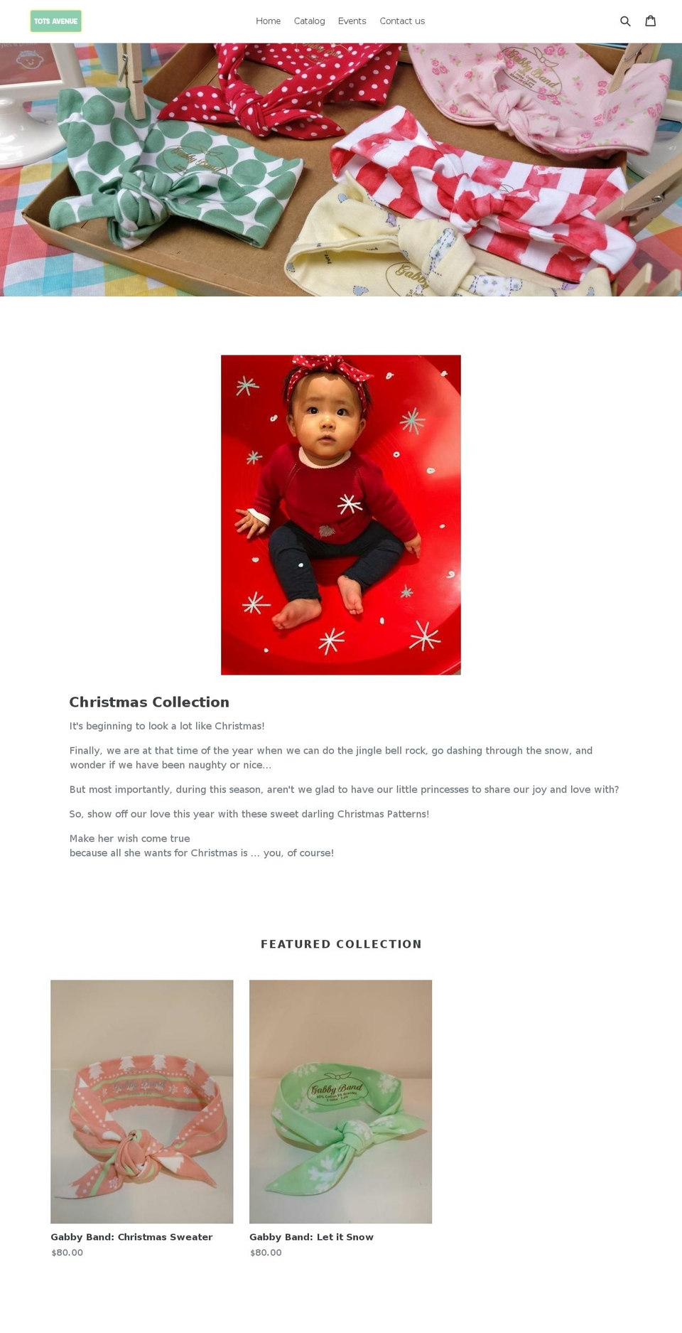 totsavenue.net shopify website screenshot
