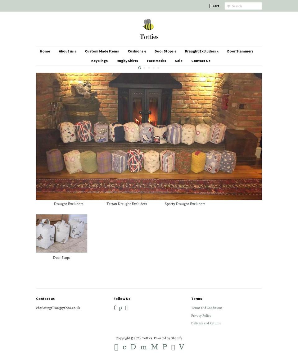 totties.me.uk shopify website screenshot