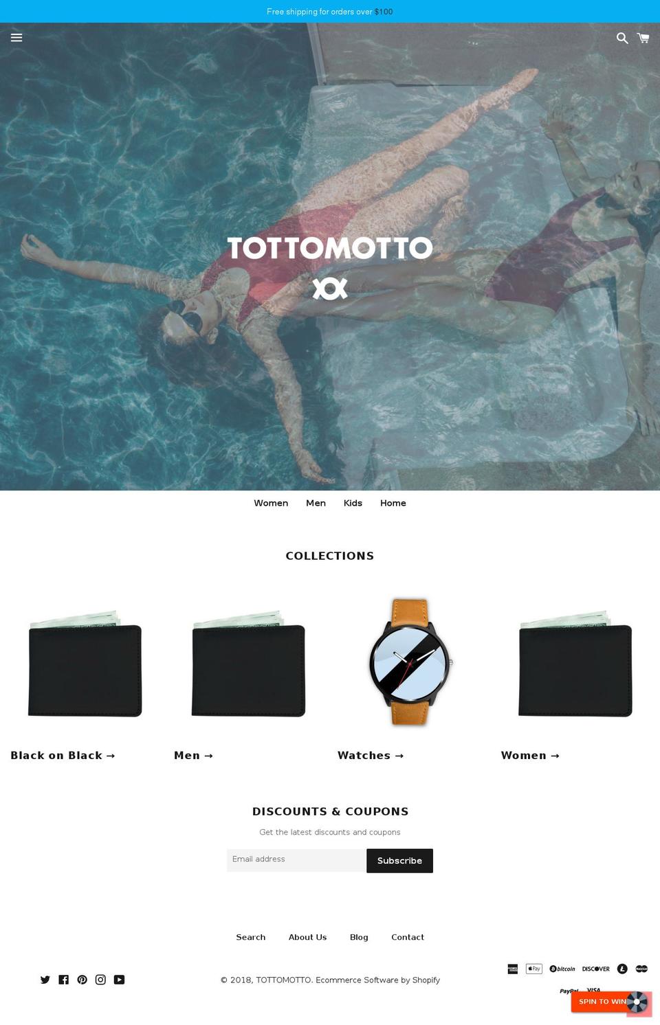 tottomotto.com — Shopify storefront screenshot