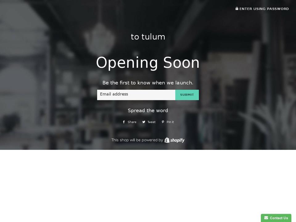 totulum.com — Shopify storefront screenshot