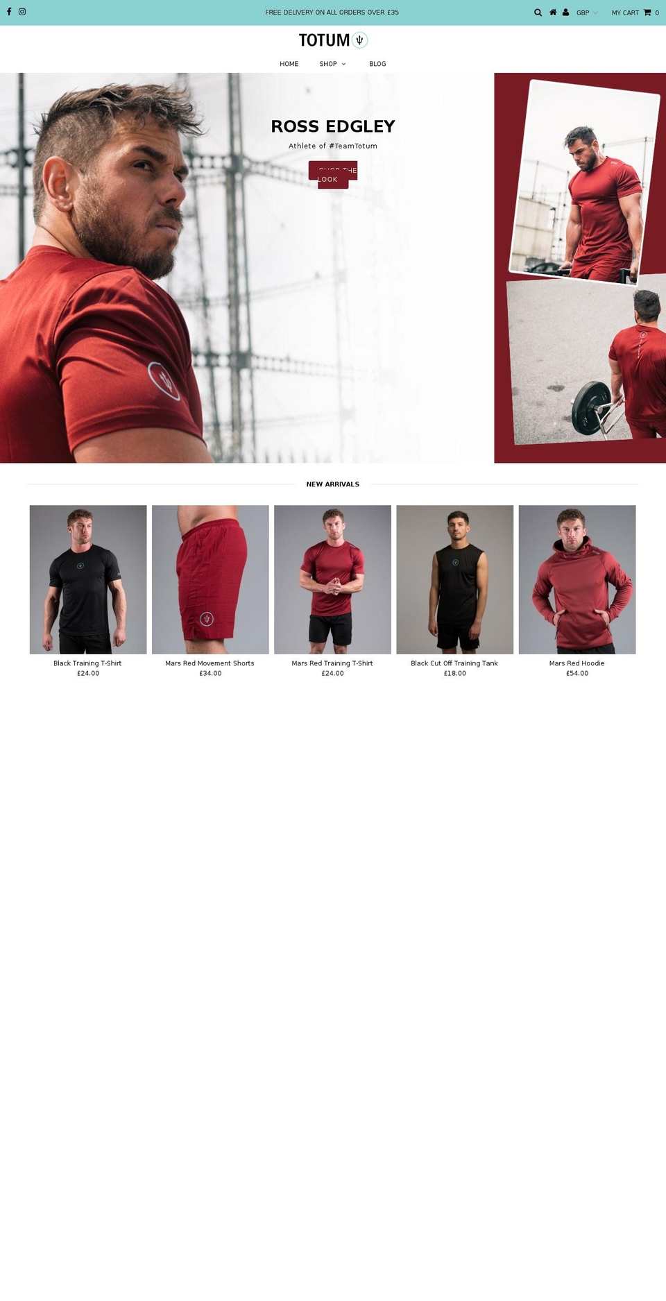 totum-fitness.co.uk shopify website screenshot