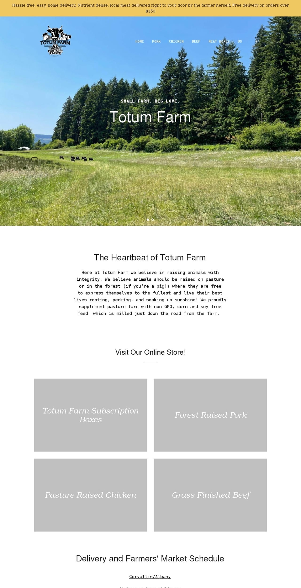 totumfarm.com shopify website screenshot
