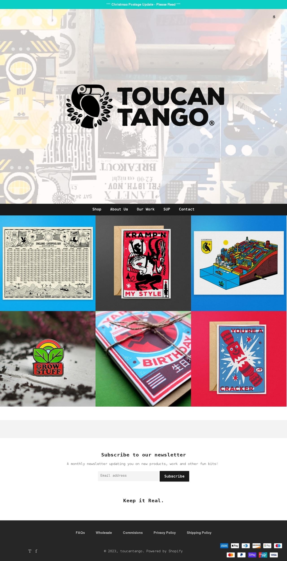 toucan-tango.co.uk shopify website screenshot