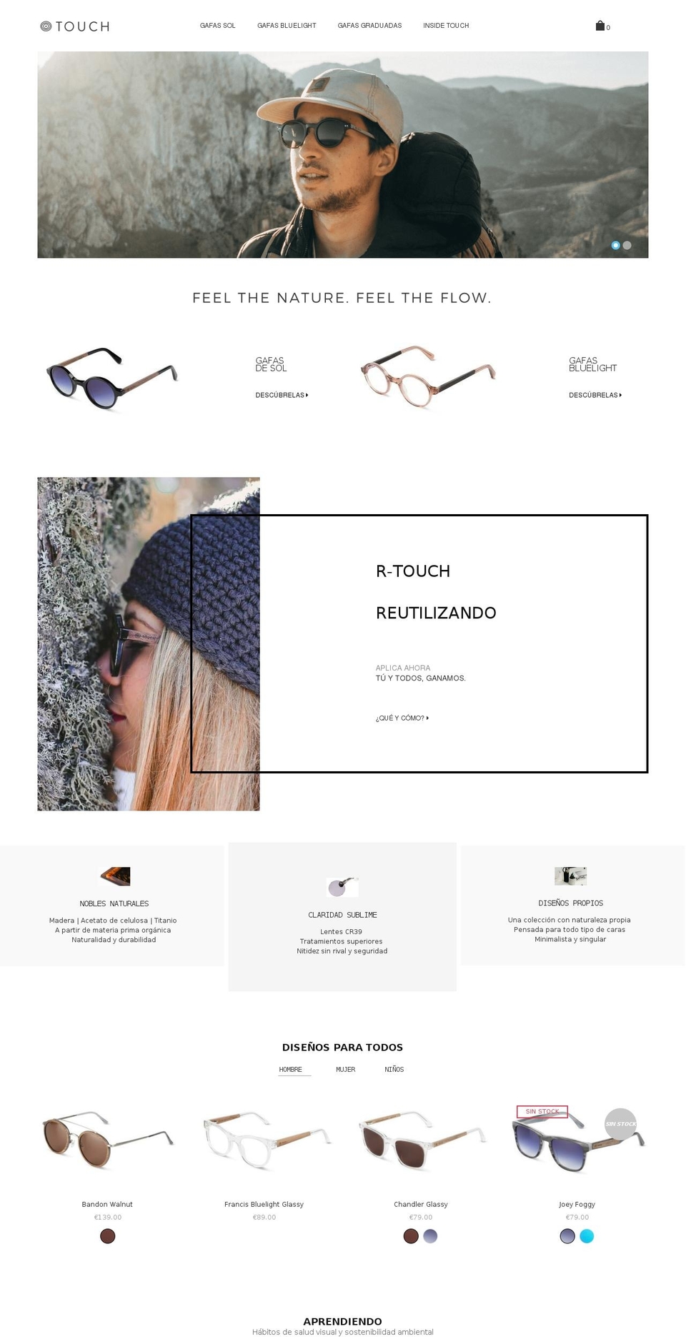 Baseline Shopify theme site example touch-brand.com