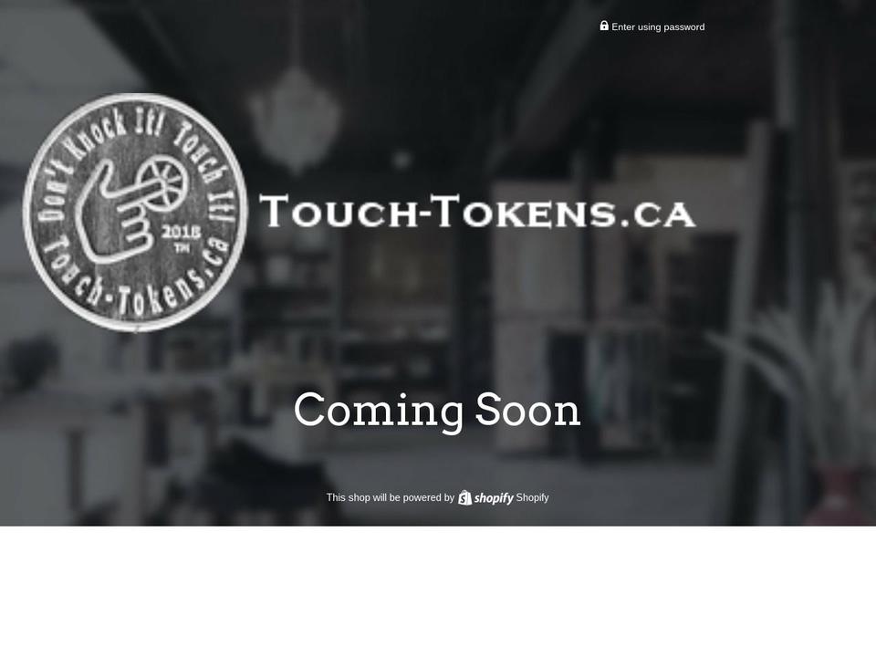 touch-tokens.com shopify website screenshot
