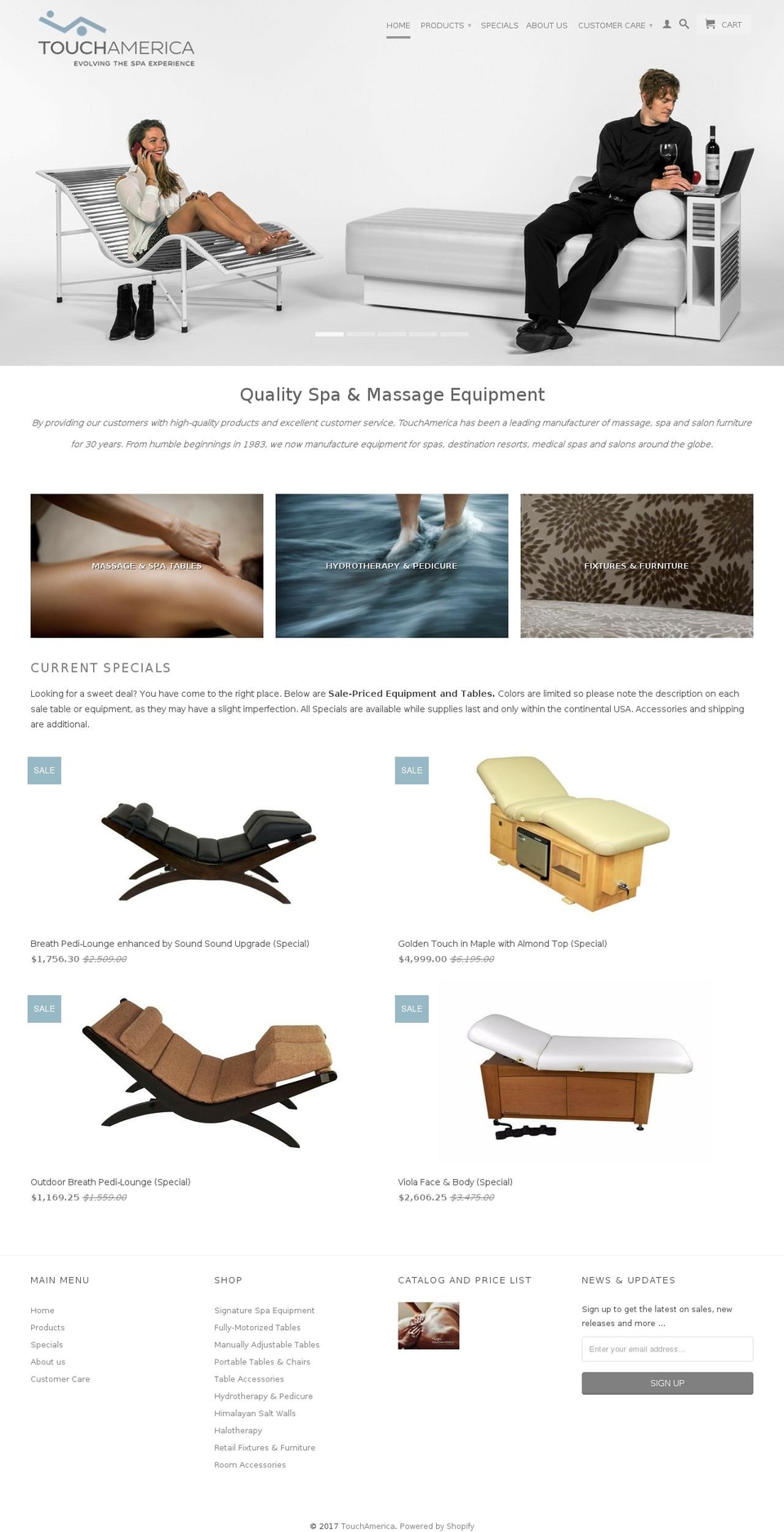 touchamerica.com shopify website screenshot