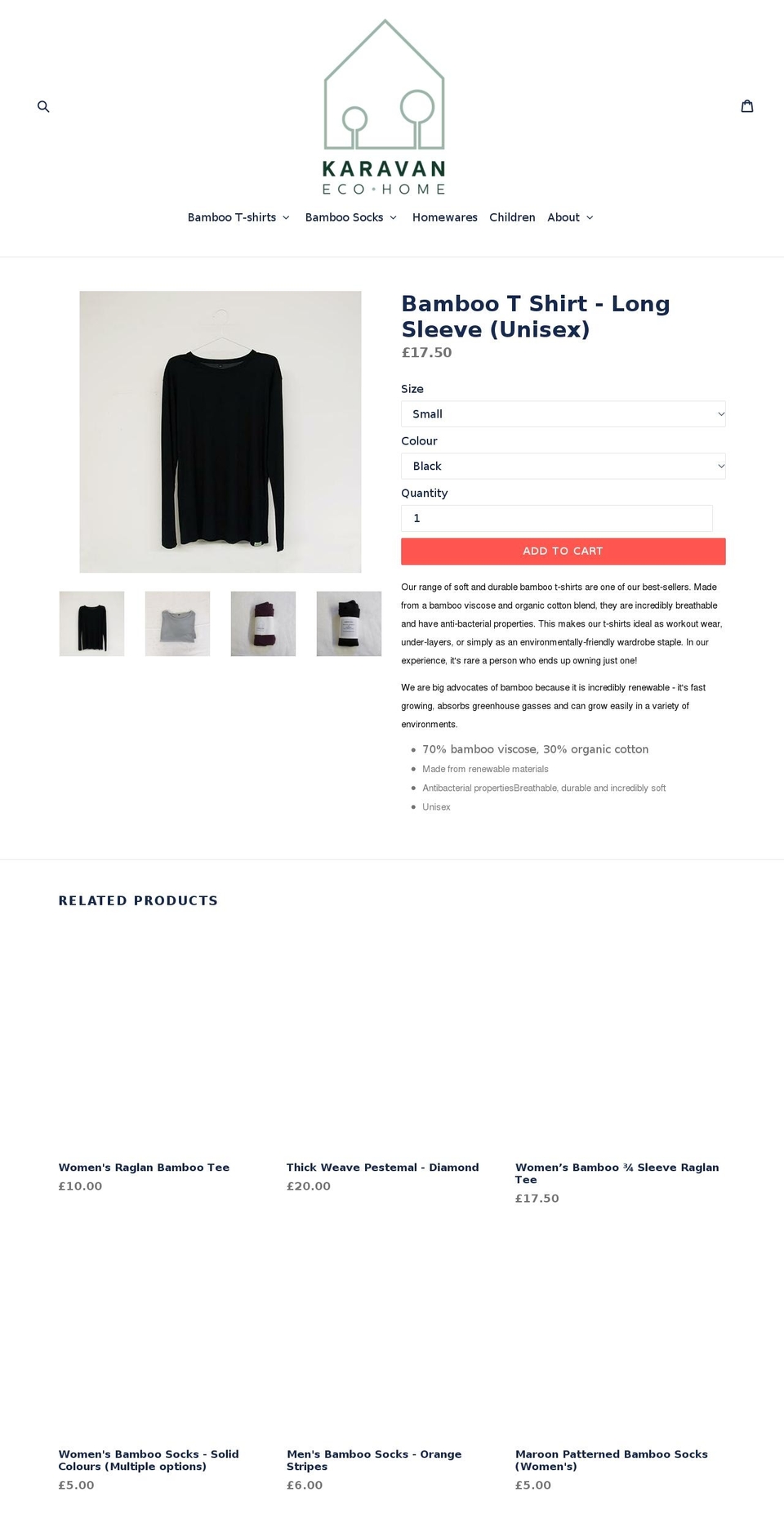 touchbamboo.com — Shopify storefront screenshot