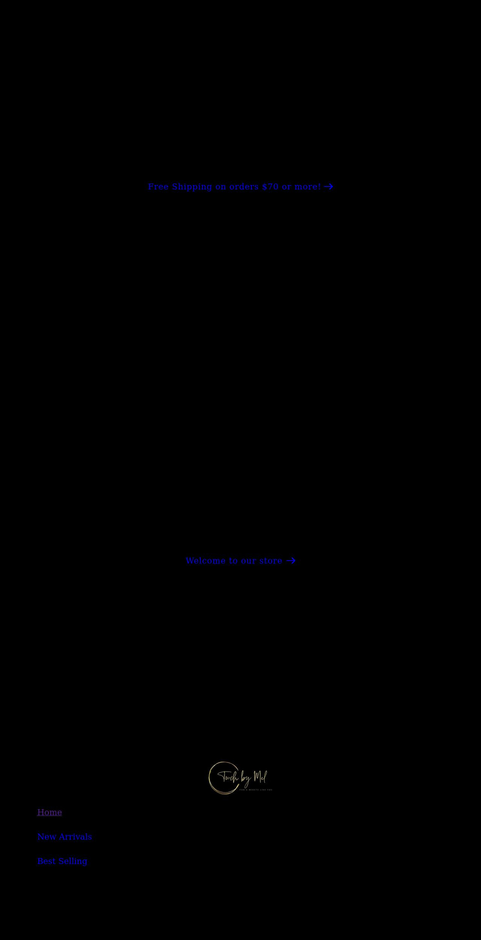 touchbymel.com shopify website screenshot