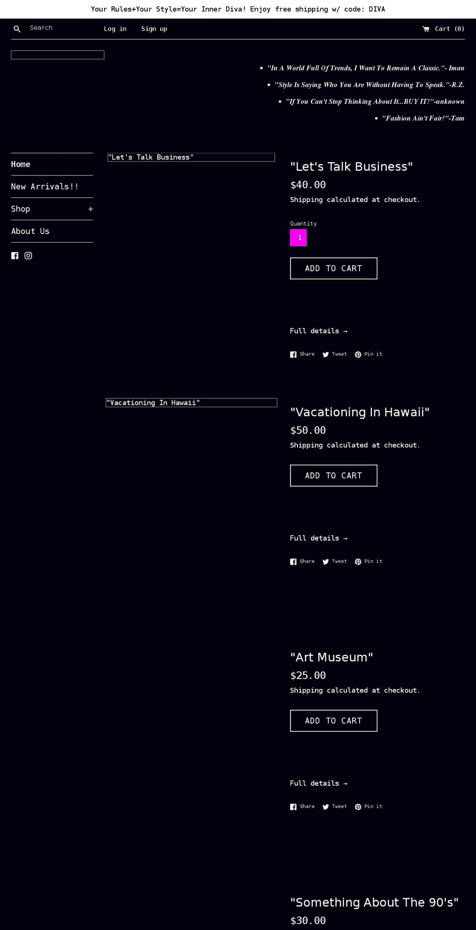 touchdbytam-theboutique.com shopify website screenshot