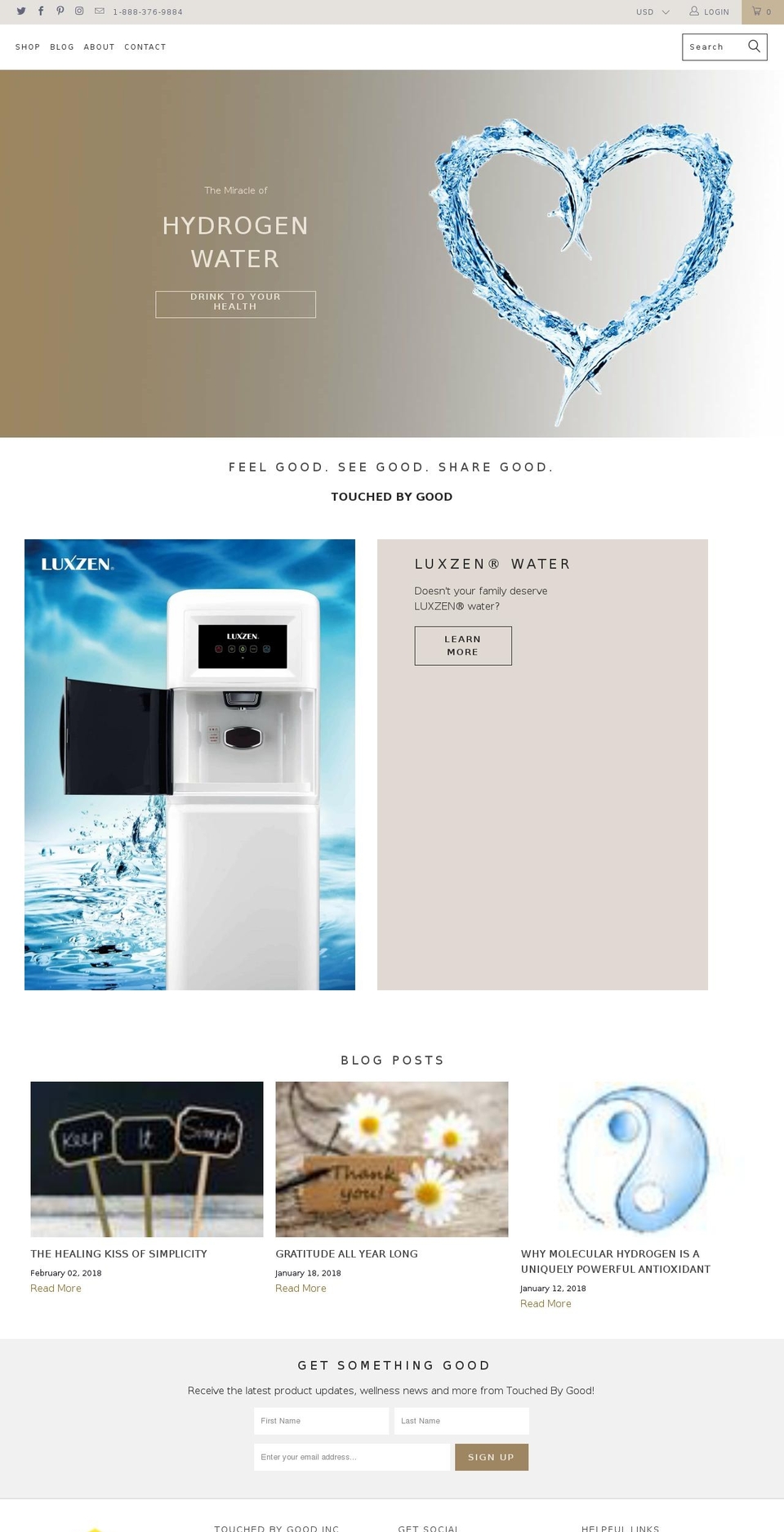 touchedbygood.com shopify website screenshot