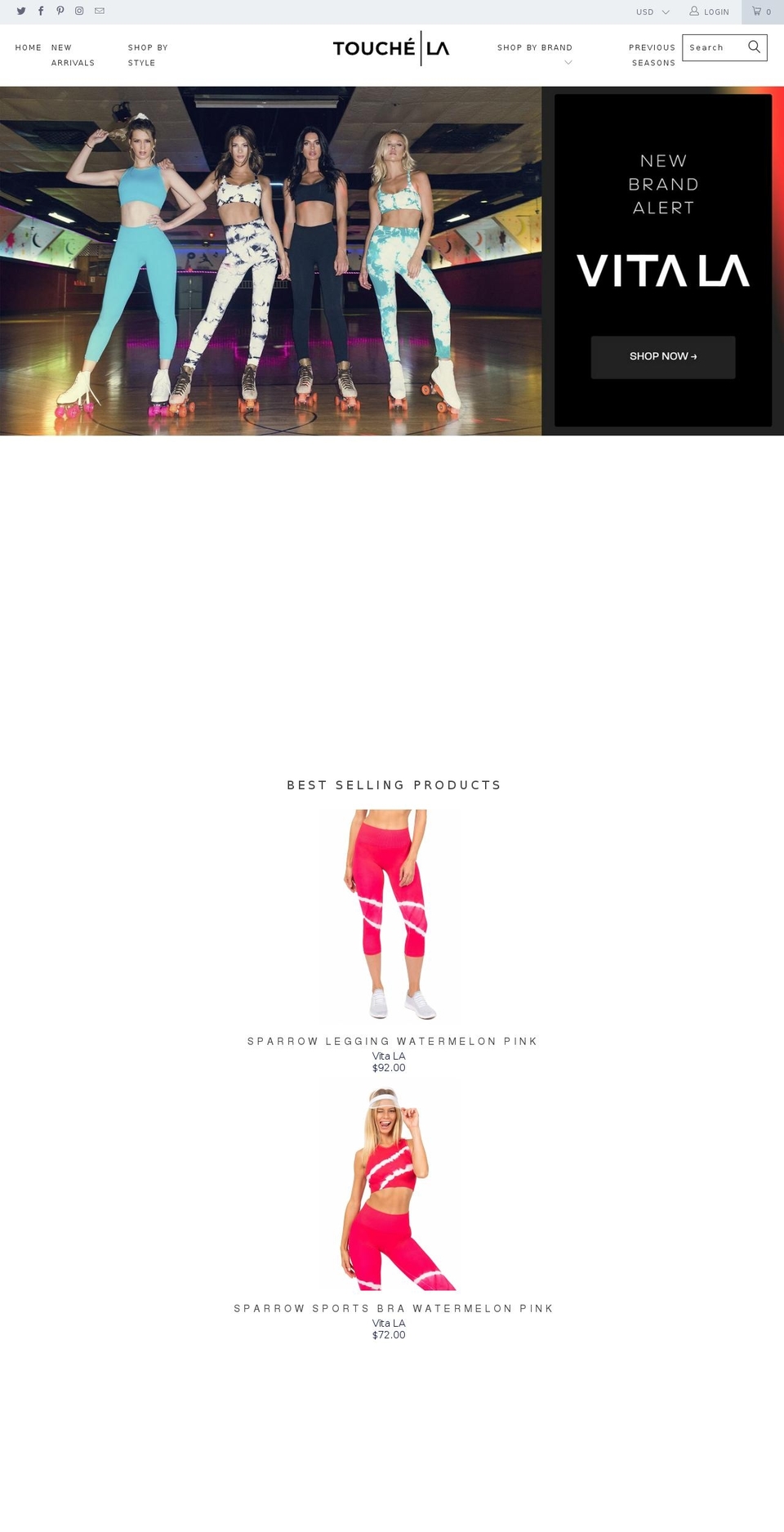 touchelosangeles.com shopify website screenshot