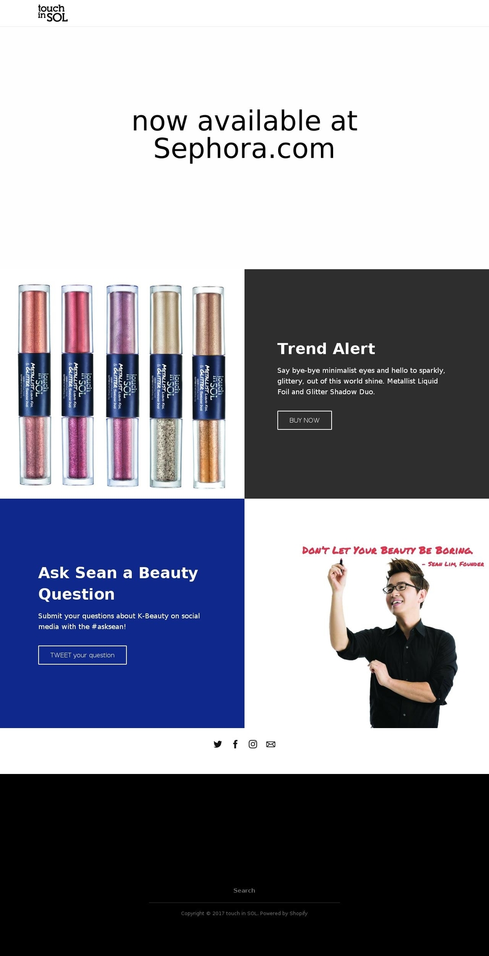 touchinsol-us.com shopify website screenshot