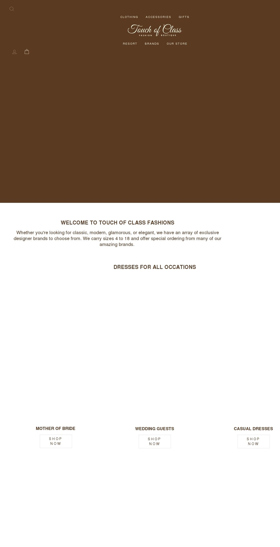 touchofclassfashions.ca shopify website screenshot