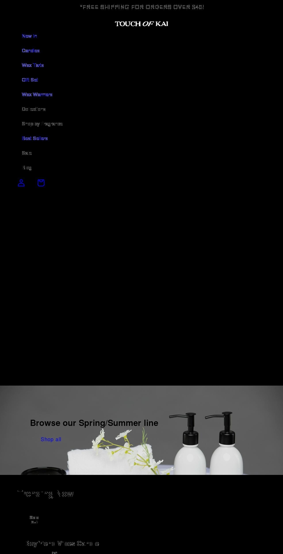 touchofkai.com shopify website screenshot