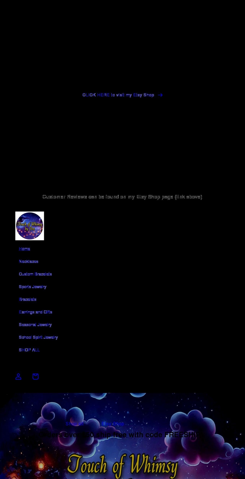 touchofwhimsybyjen.com shopify website screenshot