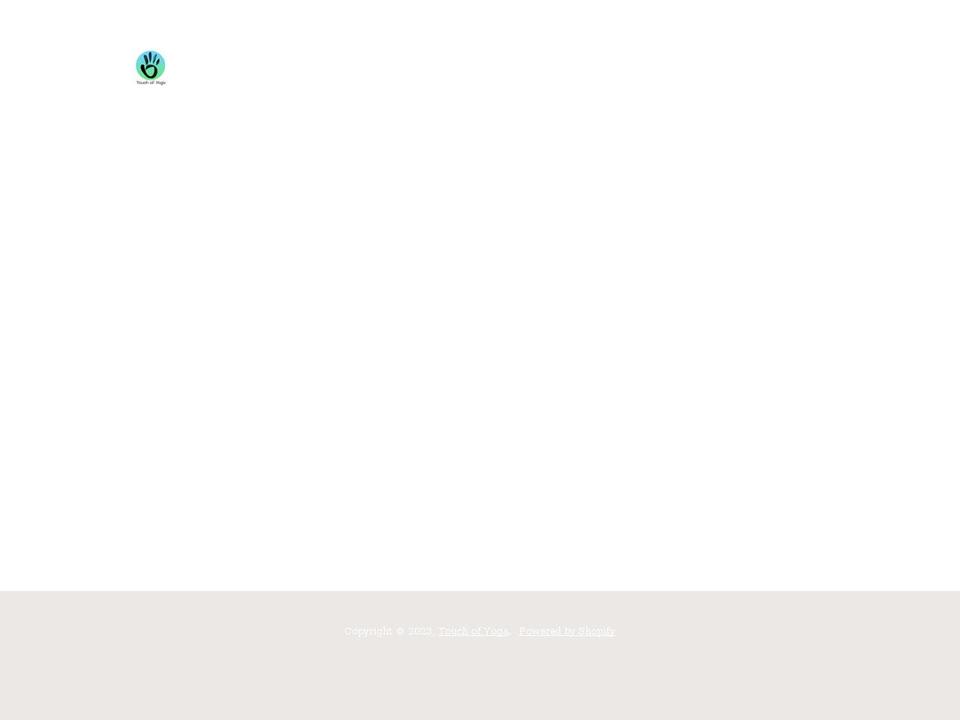 touchofyoga.com shopify website screenshot