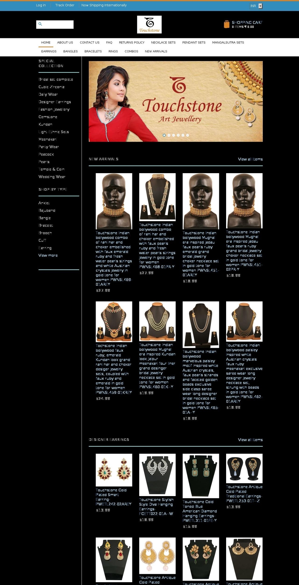 touchstone-jewelry.com shopify website screenshot