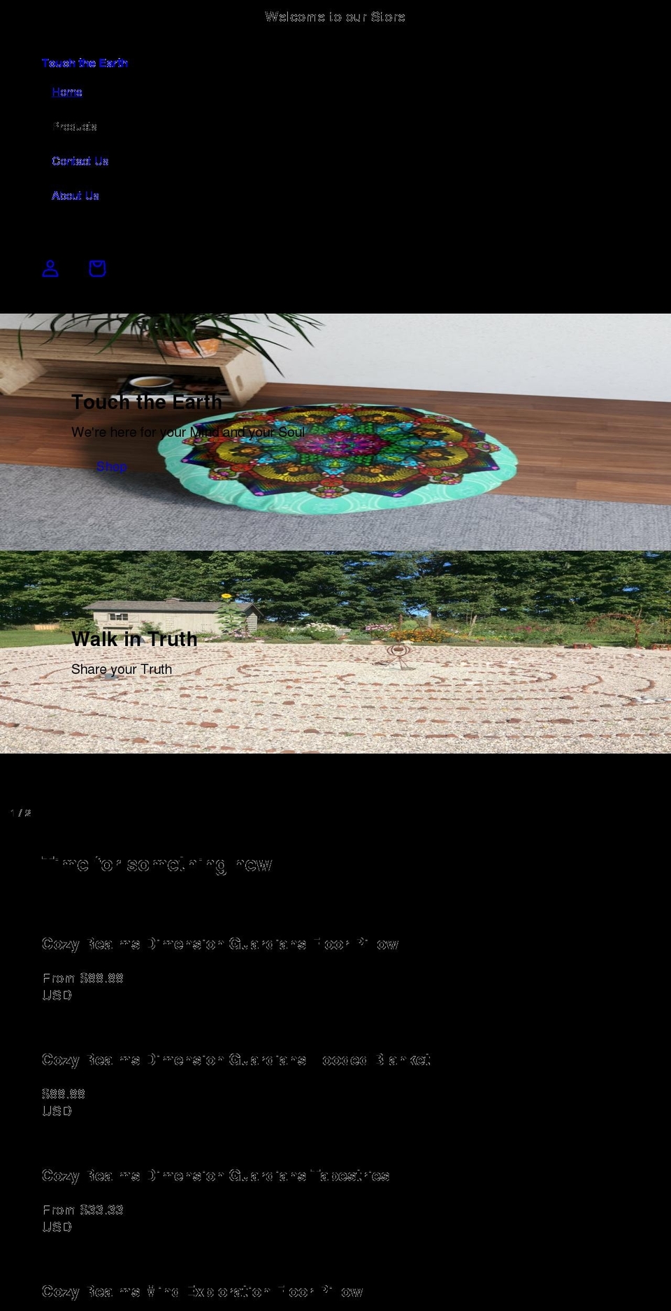 touchtheearth.ca shopify website screenshot