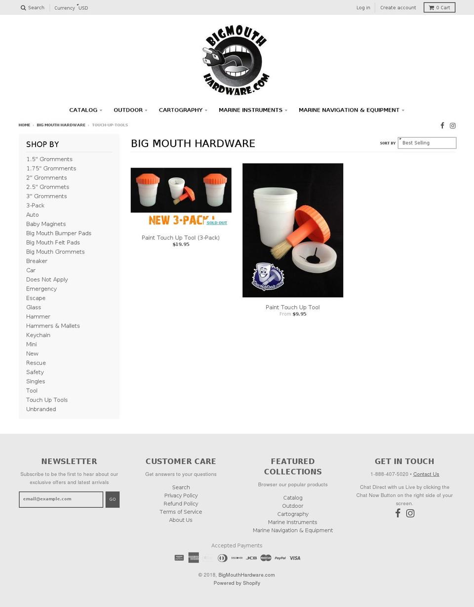 touchuptools.com shopify website screenshot