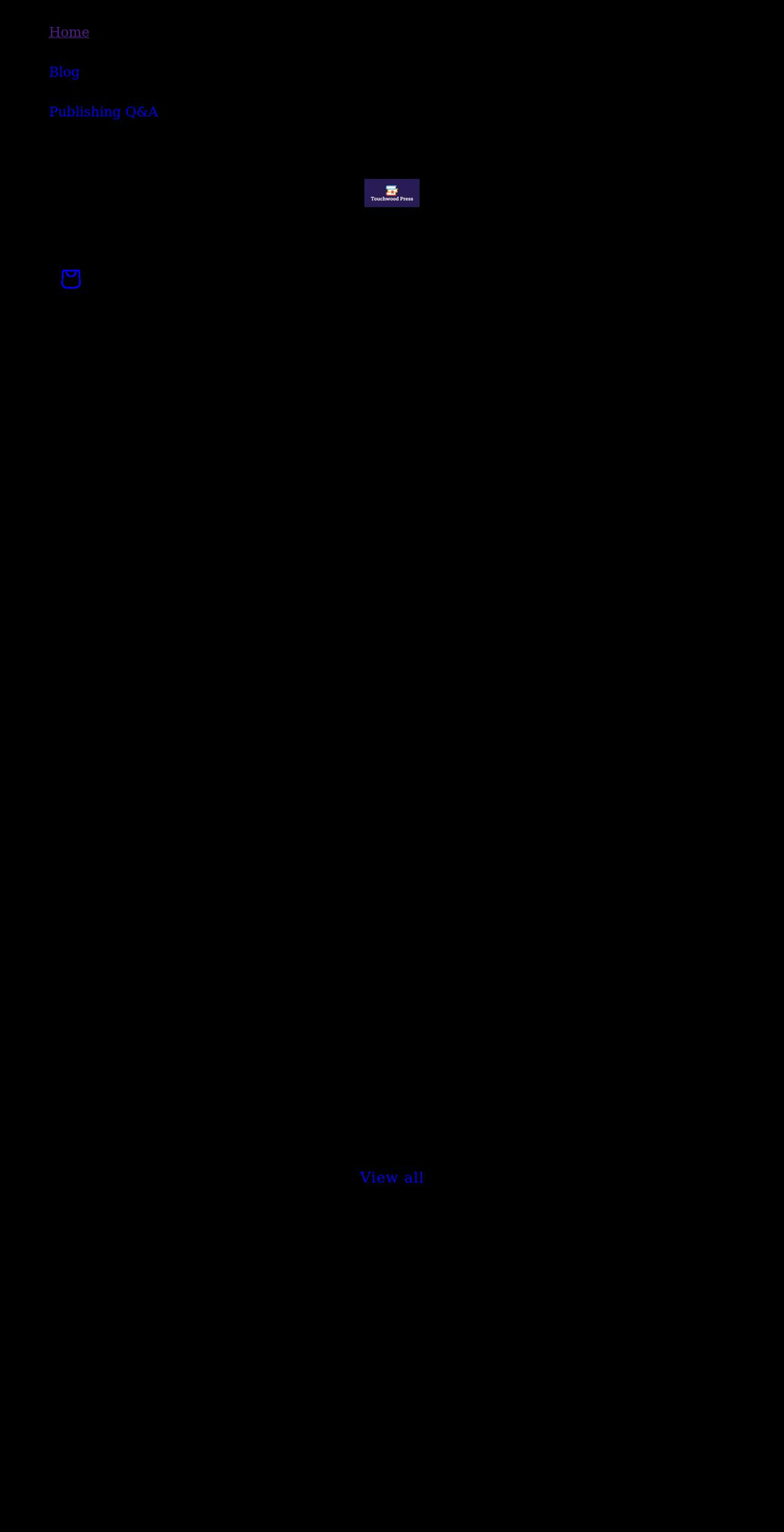 touchwoodpress.com shopify website screenshot